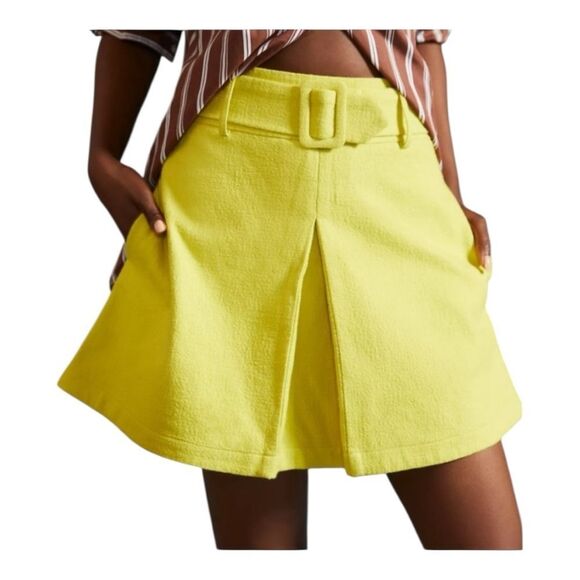 Maeve Belted Mini Skirt – NWT Size 4 | Anthropologie - Picture 1 of 8
